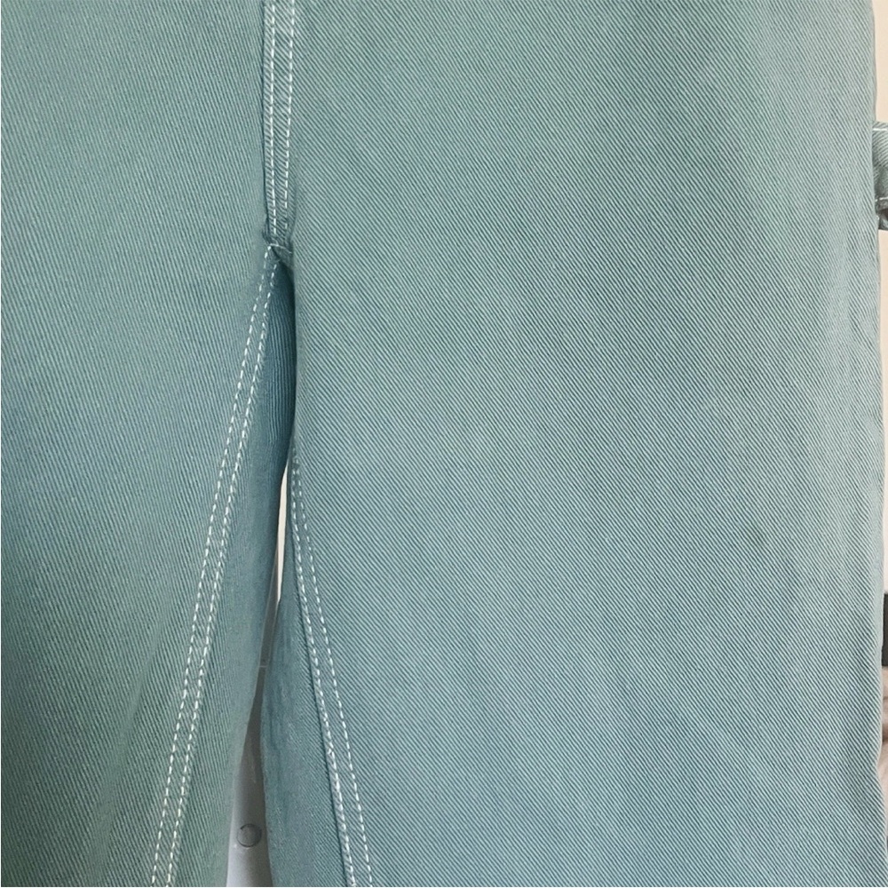 Pacsun 90s BF Carpenter Pants SZ 24 Teal Y2K Style Pockets Utility Classic - Picture 6 of 10